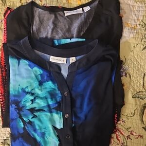 Susan Graver Size XL Shirt Bundle Of 2